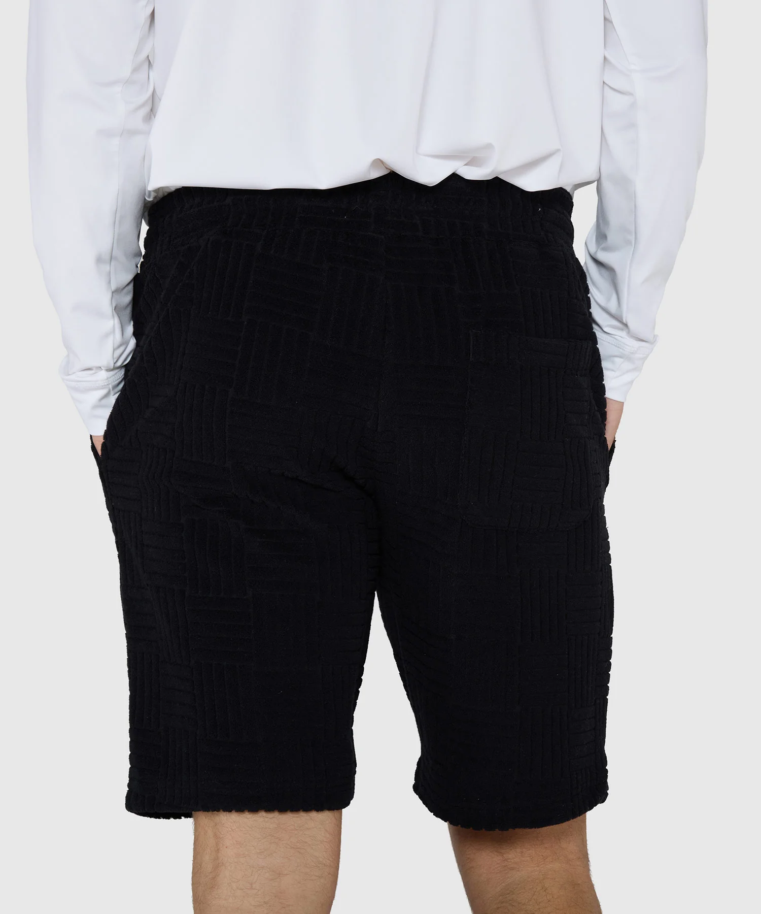 Westport Black Vienna Terry Shorts - Image 4