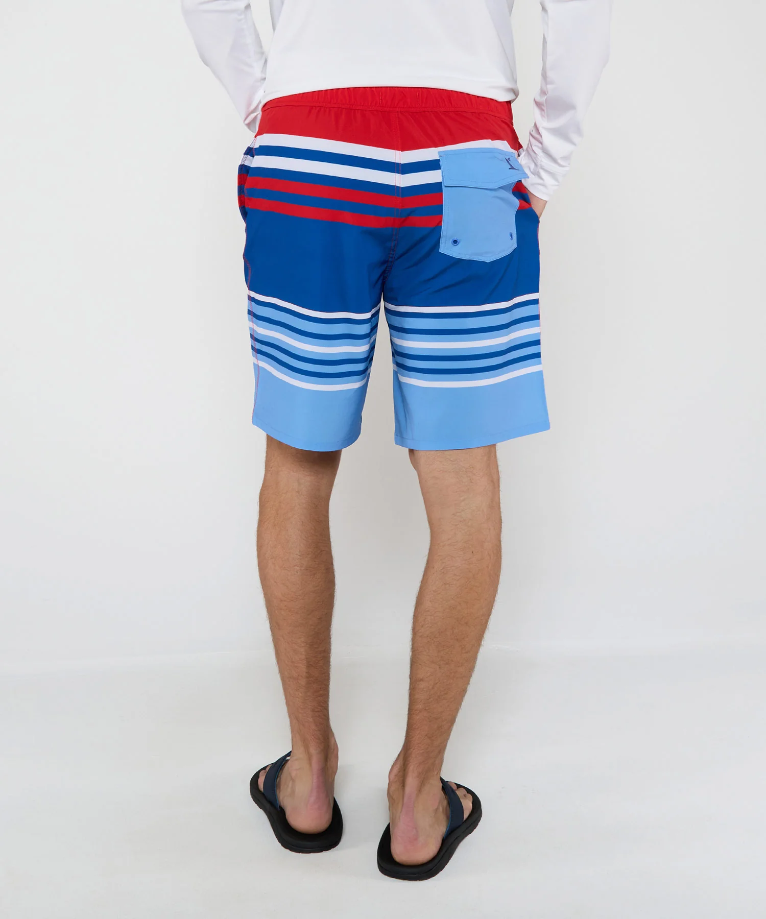 Westport Lifestyle Saybrook Half Elastic Captain Stripe Board Shorts - Image 6