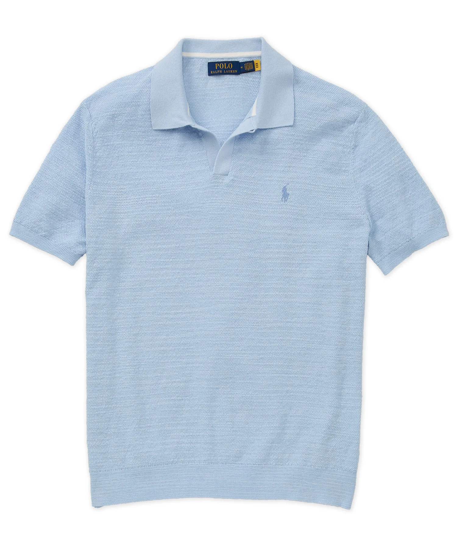 Polo Ralph Lauren Short Sleeve Cotton Linen Polo Sweater - Image 3