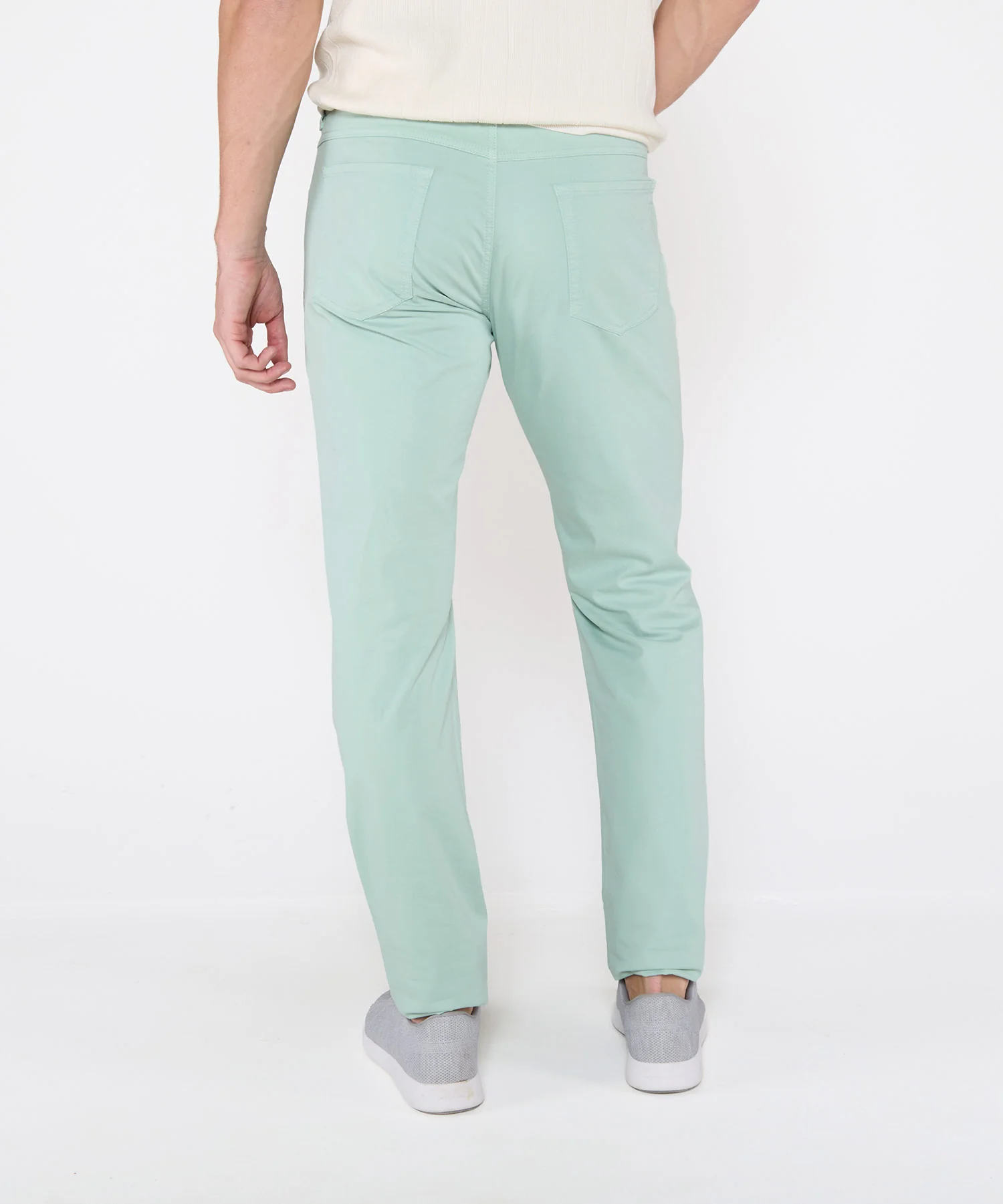 Westport Black Garment-Dyed Broken Twill 5-Pocket Pant - Image 8