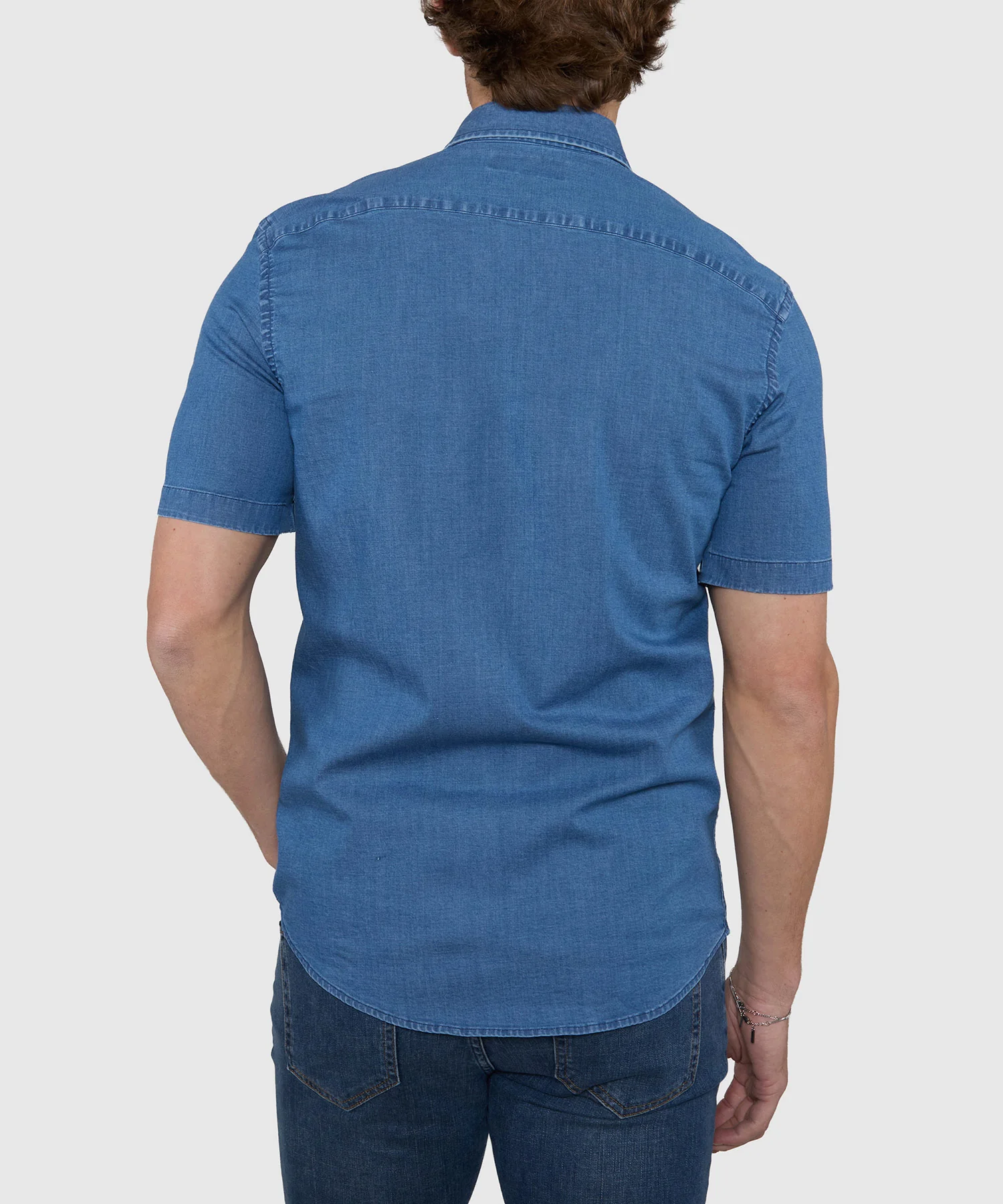 Westport Lifestyle Short Sleeve Washed Out Plaid Sport Shirt - Image 3