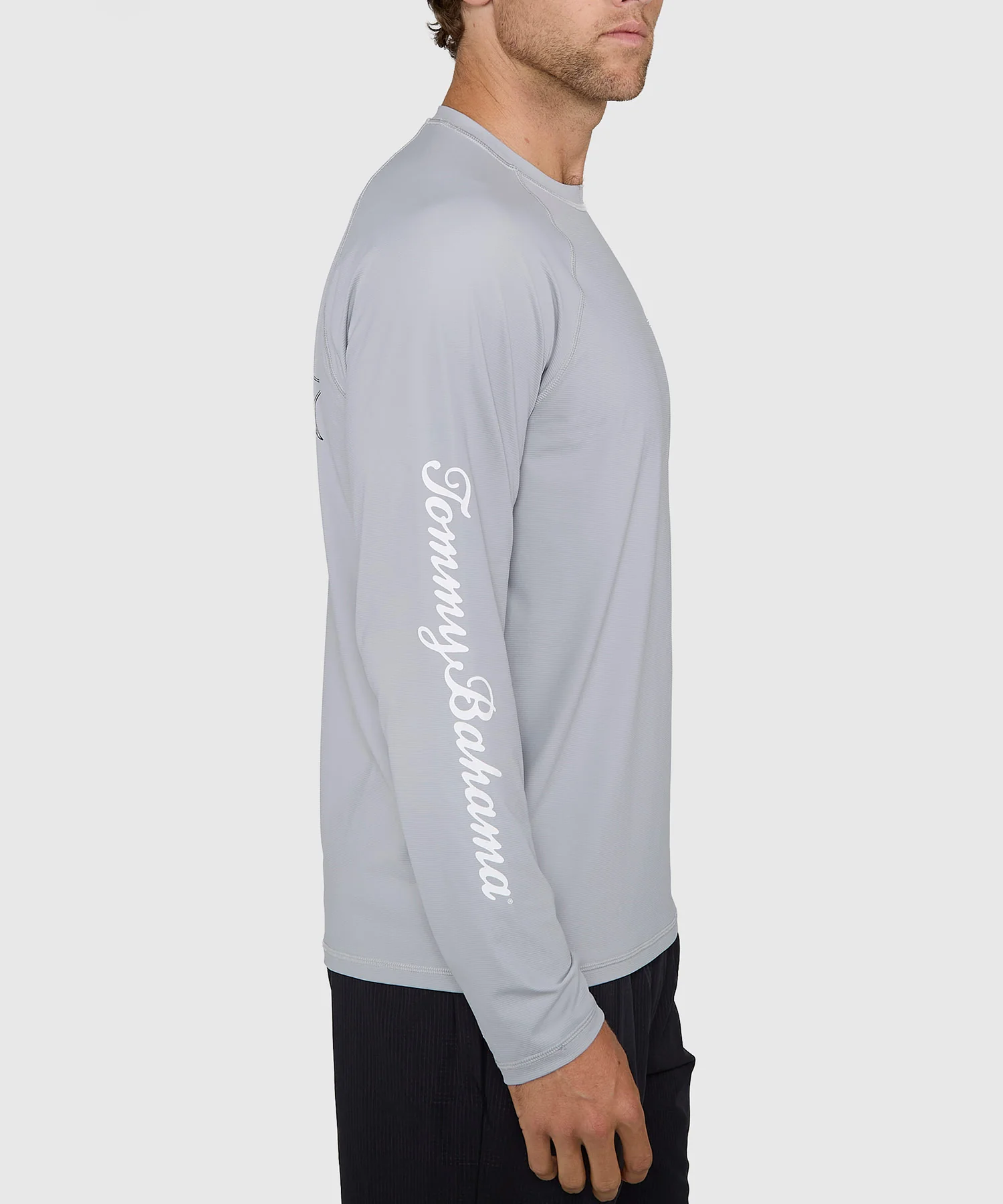 Tommy Bahama Long Sleeve Chill Time Bay Crew Rash Guard Swim Shirt - Image 5