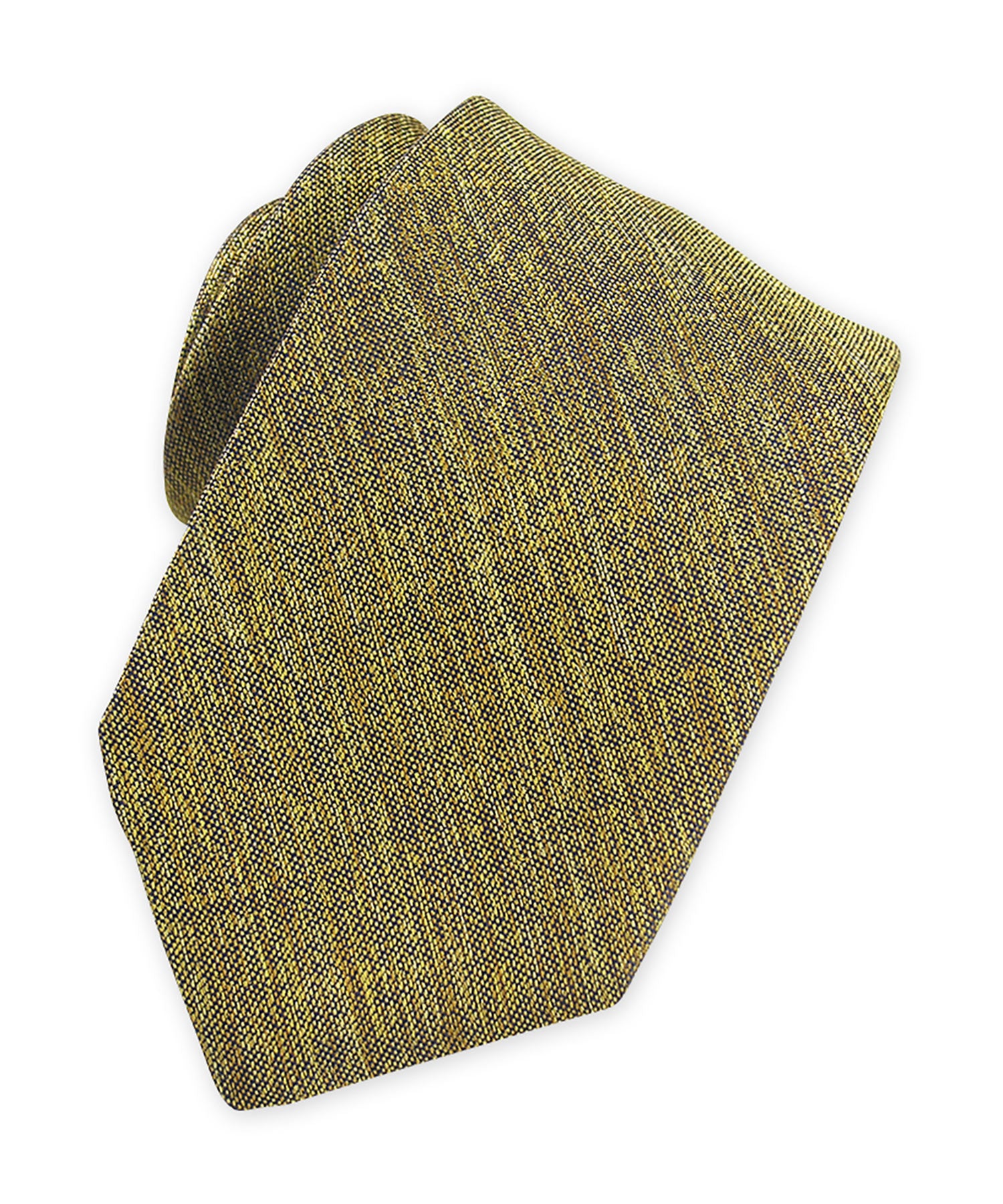 Westport Black Solid Woven Melange Tie - Image 2