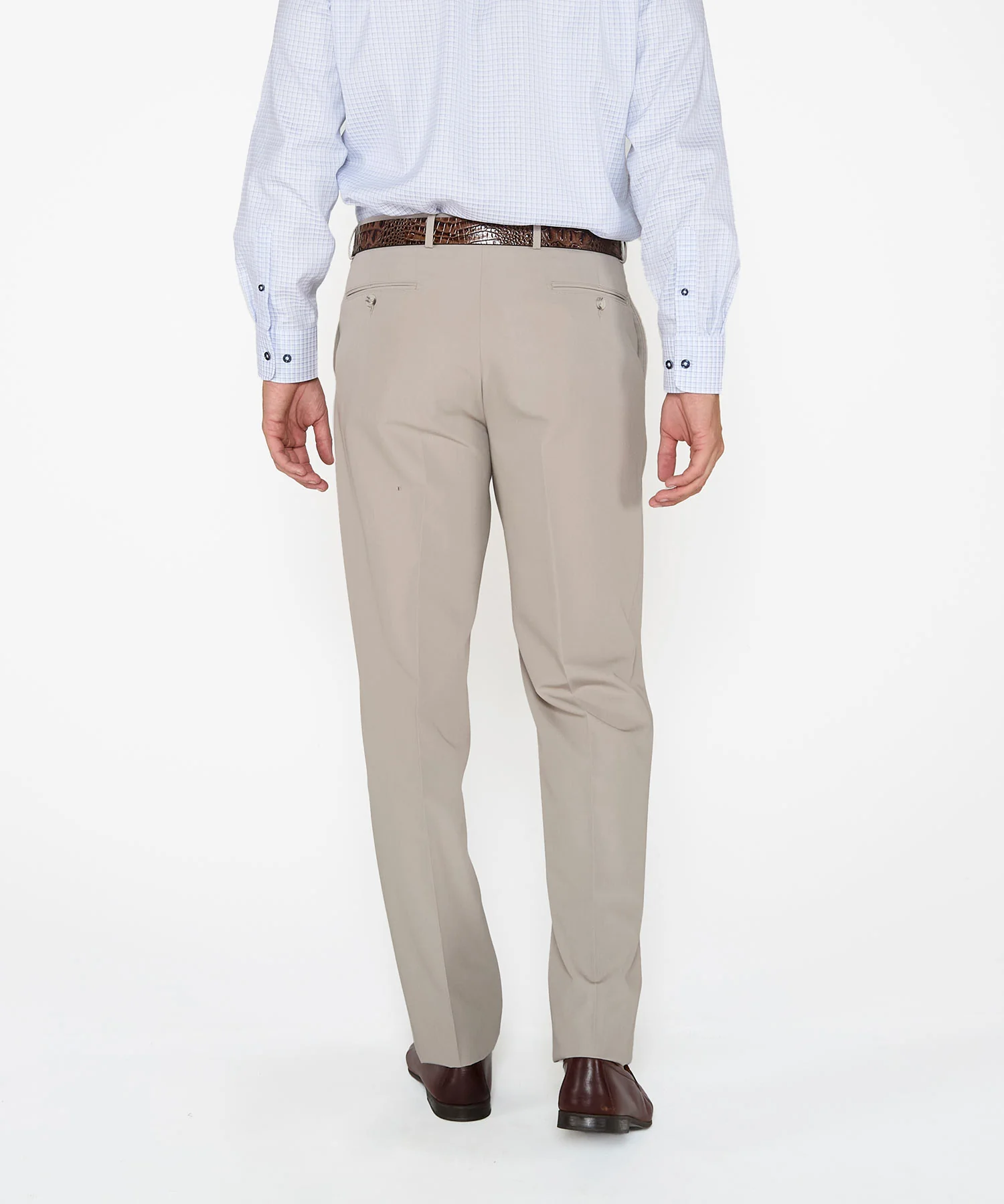 Westport Black Flat Front Performance Stretch Gabardine Pant - Image 14
